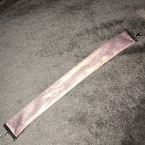 Pink & Silver Metallic Choker